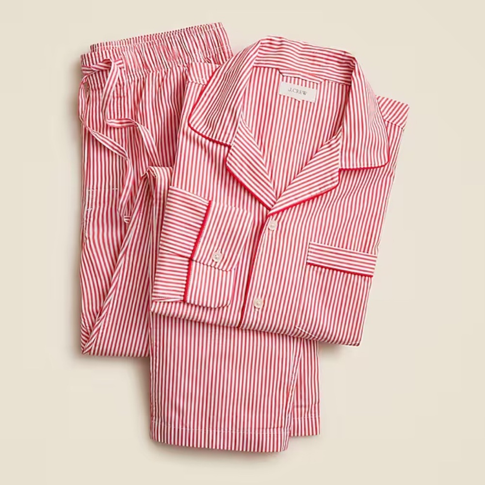 J Crew striped pajama set XS